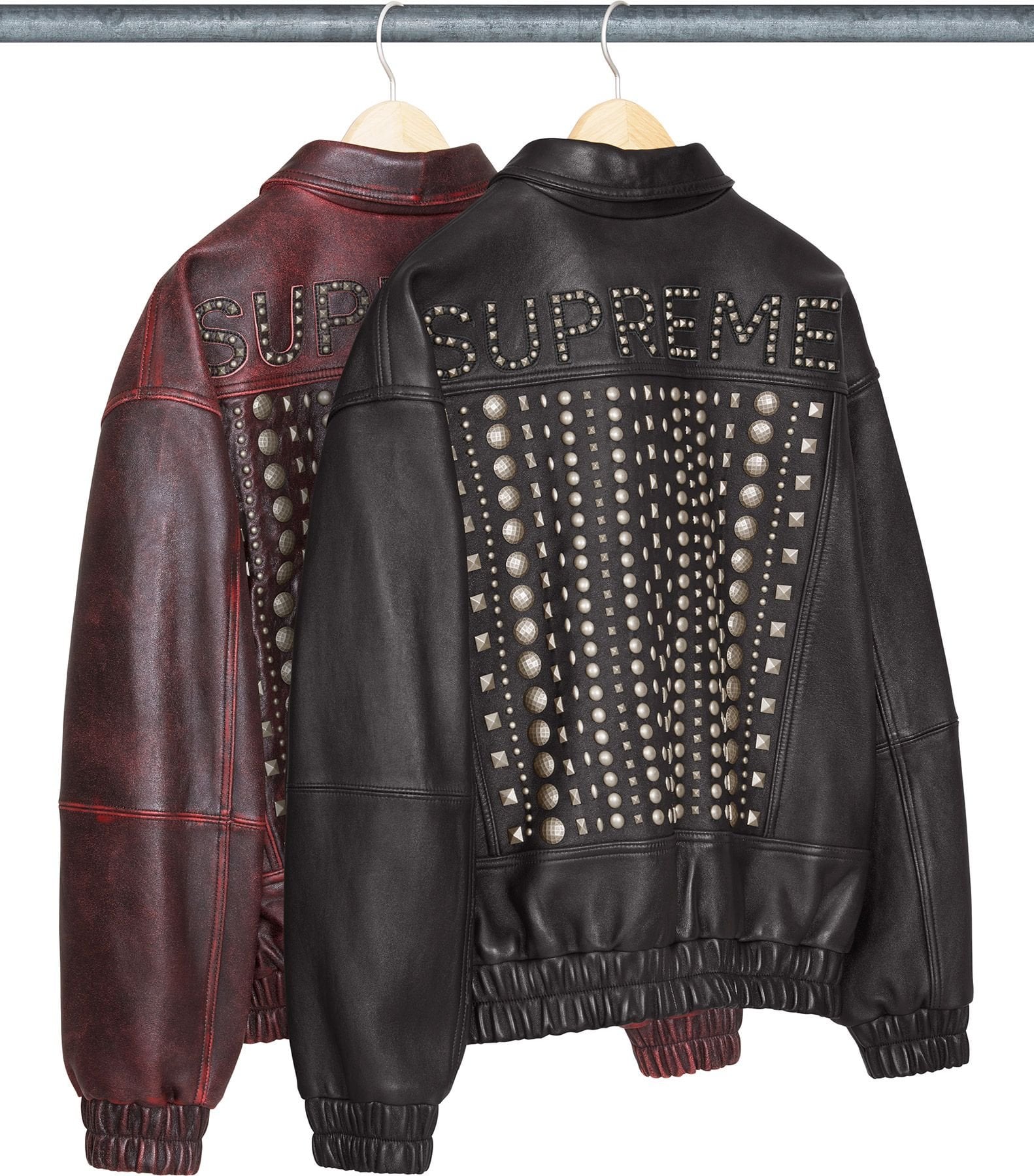 Multi Studded Leather Jacket